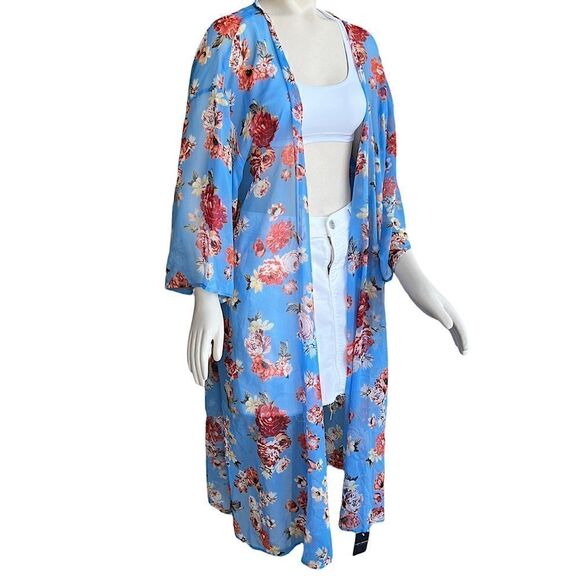 NWT Lucky Brand Floral Kimono Duster - Picture 14 of 16